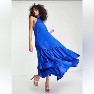 Topshop Royal Blue Maxi Dress